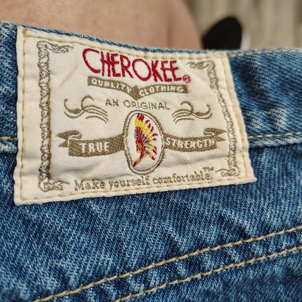 Vintage Cherokee Straight Leg Blue Jeans Size 12 - Picture 5 of 6
